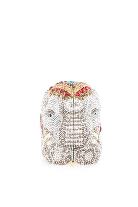 حقيبة كلاتش بتصميم فيل ذهبي